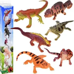 Figurine set Jokomisiada ZA4189 — six small lizard figures, plastic play accessories