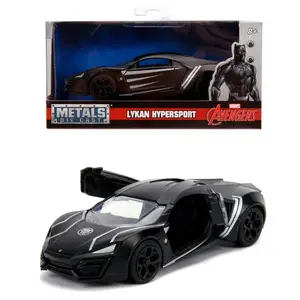 Metāla rotaļu auto Jada Black Panther modelis 253222004 — metāls, melnbalts, 8+