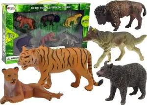 Figure set LEANToys Animals — African and Forest Animals including Bear and Tiger
