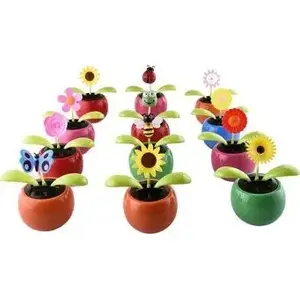Solar garden figurine Arpex Kwiatek kiwaczek MIX - decorative solar-powered flower figurine