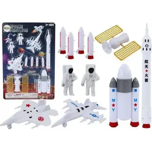 Toy set LEANToys space figurines 11 pcs — astronauts and rockets