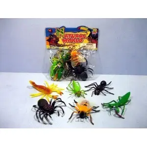 Hipo HHS017 game figurines set — 6 insect figures, collectible play figures