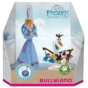 Figūriņu komplekts Bullyland Disney 'Ledus sirds' — Anna un Olafs ar piekariņu, modelis 264073