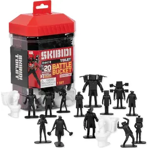 IKKS SKIBIDI TOILET Battle bucket komplekts — kolekcionējamas spēļu figūriņas