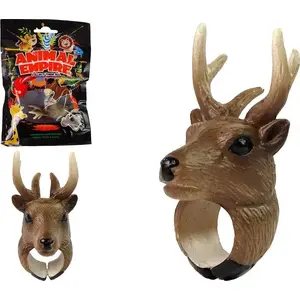 LEANToys educational animal figure — Deer ring-on-finger toy (model 11288)