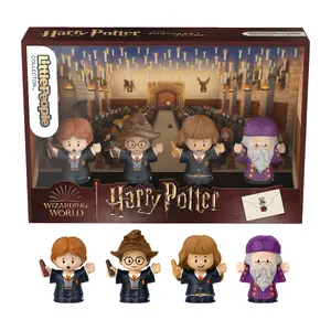 Collector Set Fisher-Price Little People Harry Potter and the Sorcerer’s Stone — 4 Plastic Figures, Multicolour