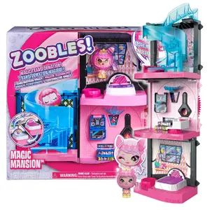 Playset spinmaster Zoobles Magic Mansion Transforming Playset with Exclusive Z‑Girl Figure, Ages 5–12, Multicolour