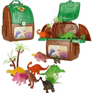 Фигурка динозавра Mega Creative в рюкзаке, модель 9922B, размеры 12×14×7 см