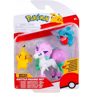 Pokémon Battle Figure set — Pikachu, Gible, Ponyta — 3-pack collectible figures