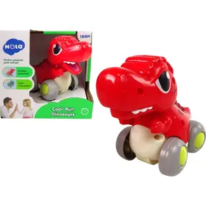 Toy figure LEANToys T‑Rex on Wheels red — pull‑along dinosaur figurine