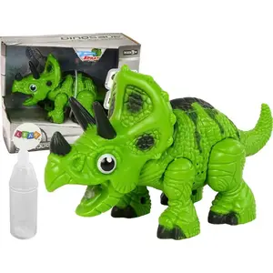 Интерактивная фигурка трицератопса LEANToys 15165 — зелёная, водная игра, со звуком