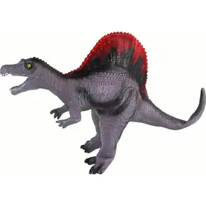 LEANToys large dinosaur figure Spinosaurus with sound, 36 cm, gray