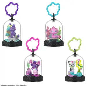 Toy keychain set MATTEL Monster High Pet Keychains with animal figures, accessories and buildable terrarium, 77 mm, plastic