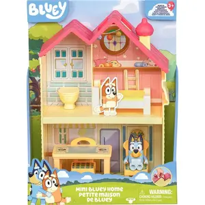 Rotaļu figūriņu komplekts POLLY_POCKET Moose Toys Bluey Mini Heelers Home, plastmasa, daudzkrāsains, 3–12 gadi