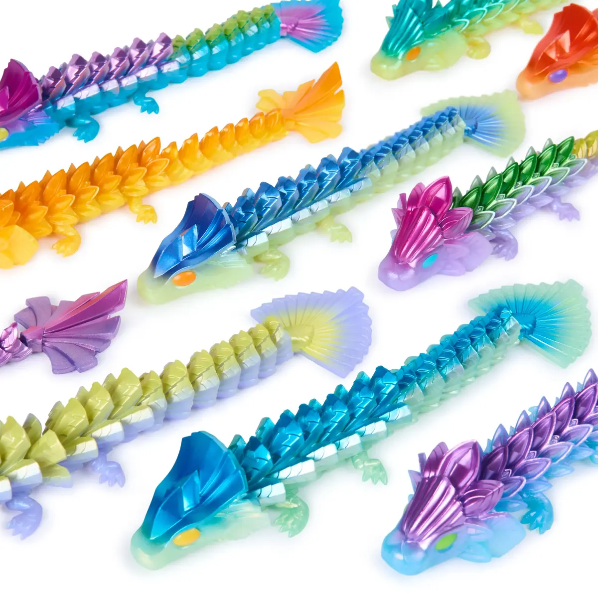 Spinmaster CrystaLynx 9-inch Articulated Dragon Figure Photo 6