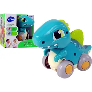 Toy figure LEANToys Spinosaurus on wheels, blue, model 12667