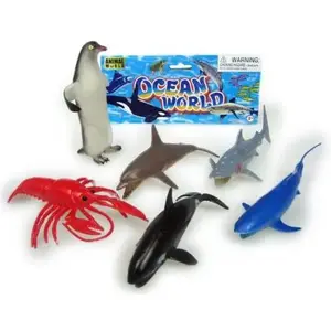 Hipo play set of 6 marine animal figurines in bag HSH034