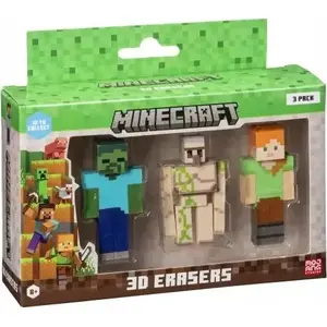 Figurine set HP Minecraft 3D Erasers 3-pack model C (MPN MC4021C)
