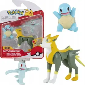 Figure set POKEMON Pokémon Battle Figure 3 Pack — Squirtle, Machop, Boltund