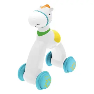 Ratais rotaļlietas zirgs Chicco Classic Cavallino Push & Go no 12 mēnešiem, 4 riteņi, daudzkrāsains