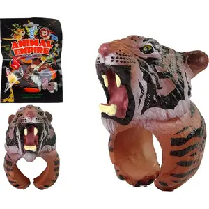 LEANToys figurine ring — Bengal Tiger animal finger ring toy, model 11267