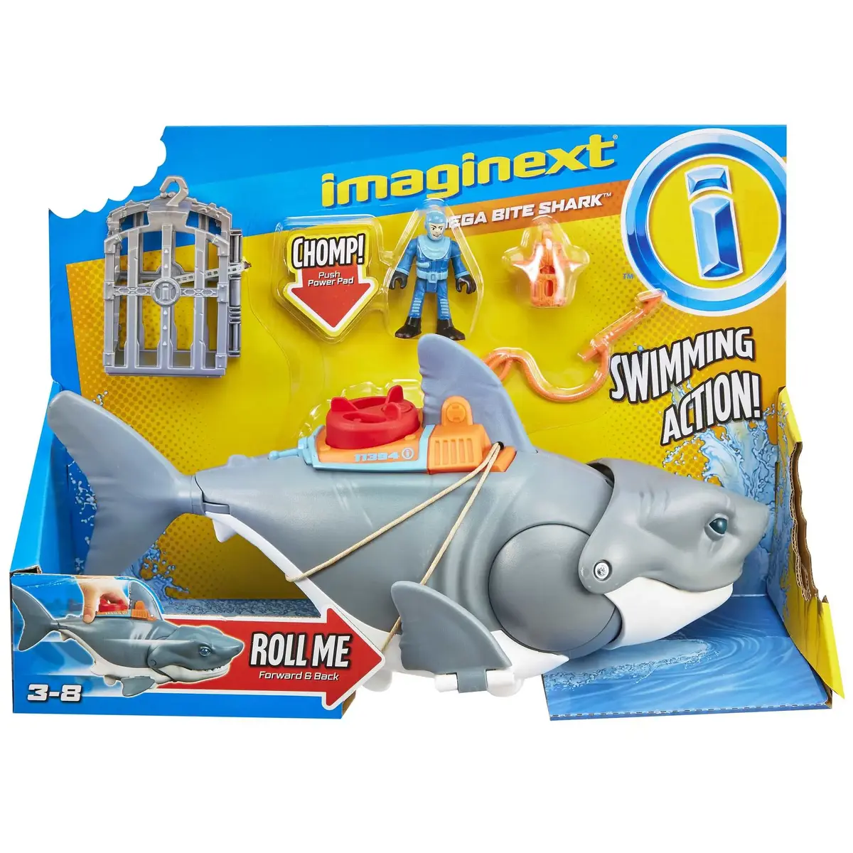 Игрушечная фигурка Fisher-Price Imaginext Mega Bite Shark Photo 6