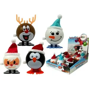 Game figurines LEAN Sport set of 12 wind-up holiday toys — penguin, reindeer, snowman, Santa