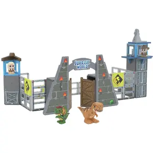 Playset Frontier Developments Tile Town Jurassic World Park playset – modular tiles, figures, accessories