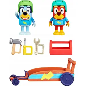 BLUEY Figurka Bluey School Billy Cart Set – figūra ar skolas ratiņiem