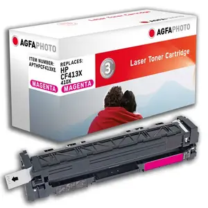 Toneru kartridžs AgfaPhoto APTHPCF413XE saderīgs ar HP, Magenta, izturība 5000 lapas, 1 gab.