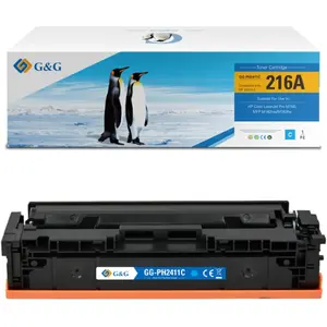 Тонер g g совместимый с HP W2411A / 216A, голубой (cyan), ресурс 850 страниц, MPN NT-PH2411C