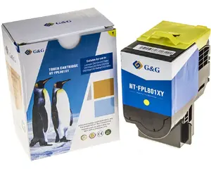 Тонер-картридж G&G 14826 совместимый с Lexmark, желтый, 2000 страниц, 1 шт