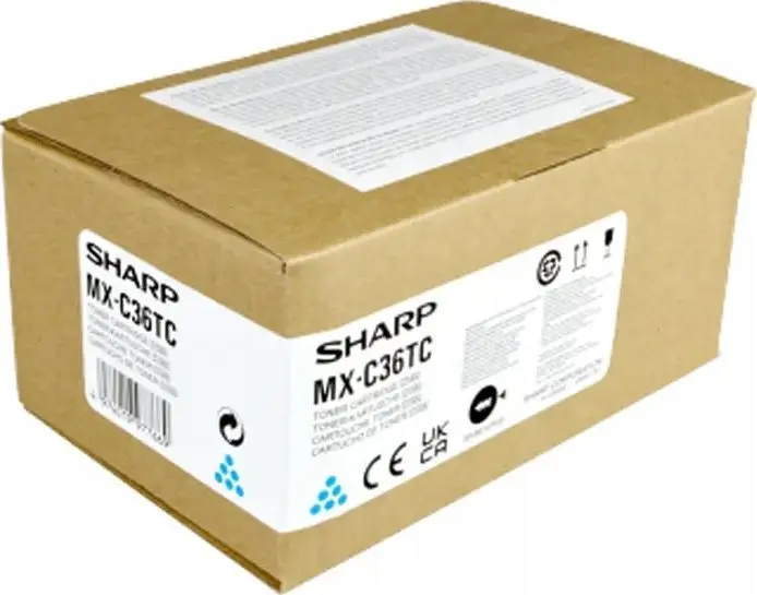 Тонер-картридж Sharp MXC36TC Cyan Photo 2