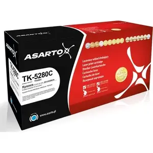 Тонер Asarto для Kyocera TK-5280C cyan, модель AS-LK5280CN, ресурс примерно 11 000 страниц