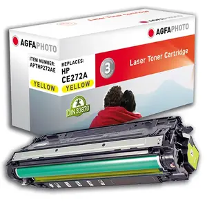 Тонер-картридж AgfaPhoto CE272A Yellow для принтеров HP, лазерный, 1 шт., 15000 страниц