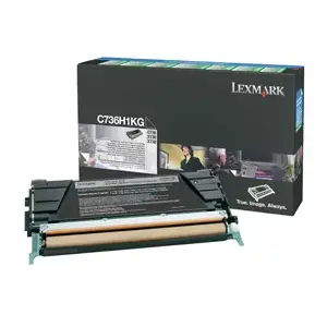 Картридж для принтера Lexmark C736H1KG Black оригинал, лазерный, ресурс 12 000 стр., 1 шт.