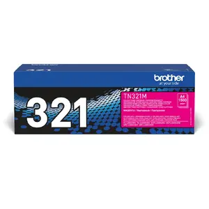 Тонер-картридж Brother TN-321M оригинальный Magenta 1 шт, лазерная печать, ресурс 1500 страниц