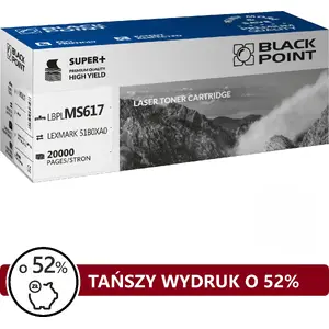 Тонер-картридж BLACKPOINT BLLMX617BKBW заменитель 51B0XA0 — черный