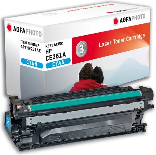 Голубой тонер AgfaPhoto Замена для HP CE251A 504A Photo 6