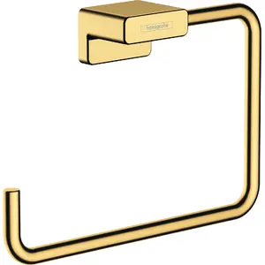 Dvieļu turētājs/gredzens Hansgrohe 41754990 zelta krāsā