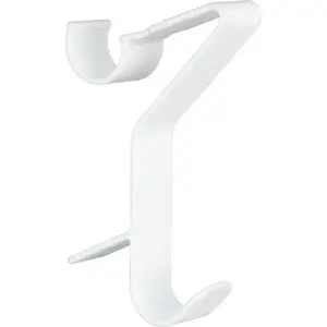 Wall hook Wenko single-hook model twm_521112 white — metal/plastic bathroom and home hook