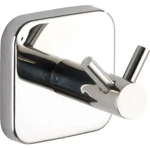 Wall Hook Wenko Duo Mezzano 5.5 x 5.5 cm stainless steel silver, 2-piece