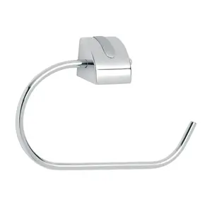 Wall hook FERRO E11 — single hook, silver finish