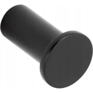 Bathroom wall hook kfa² 864-020-81 black — single point towel or robe hanger