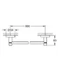 Bathroom accessory set GROHE Essentials Black 741022512430 Photo 3