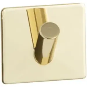 Hook Home It Klejony single brass — wall-mounted adhesive hook, Home It