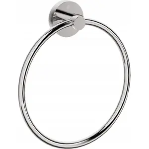 Wall-mounted towel holder deante ADJ 0611 — single bar stainless finish