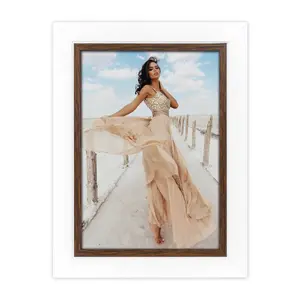 Single picture frame Lexmark CB657 — wood, brown, 170×220 mm, 12 mm thickness