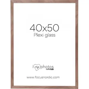 Photo frame focus Soul Walnut veneer 40x50 cm with Plexi