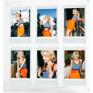Photo frame LoveInstant standing frame for 6 instant photos compatible with Fujifilm Instax Mini, Xiaomi, Polaroid, Canon, HP, Kodak